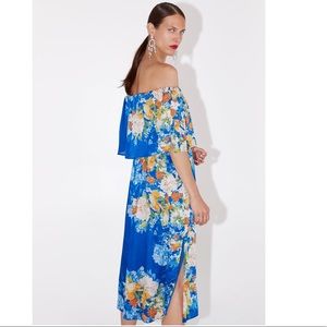 COPY - Floral print dress blue